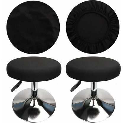 ROund Stool Cover Bar Stool Cover, Luxury Fabric, Diameter 30Cm, Stretchable, Wrinkle-Resistant, Washable And Dustproof