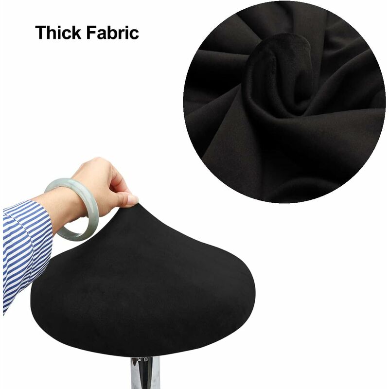 ROund Stool Cover Bar Stool Cover, Luxury Fabric, Diameter 30Cm, Stretchable, Wrinkle-Resistant, Washable And Dustproof