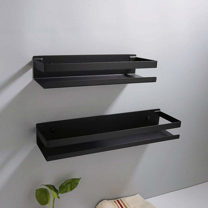 Bathroom Shelf Wall Mounted 20-40Cm Modern Matte Black Bathroom Kitchen Shower Shelf (3010.56Cm)