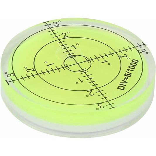 ROund Spirit Level, 60Mm Diameter Measuring Tool, ROund Bubble Level With Scale For Balancing Camera Equipment.