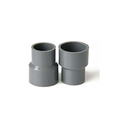 Pvc Straight Reducer Adapter For Garden Greenhouse Farm Water Supply Pipes (Id 40Mm To 20Mm, Grey)