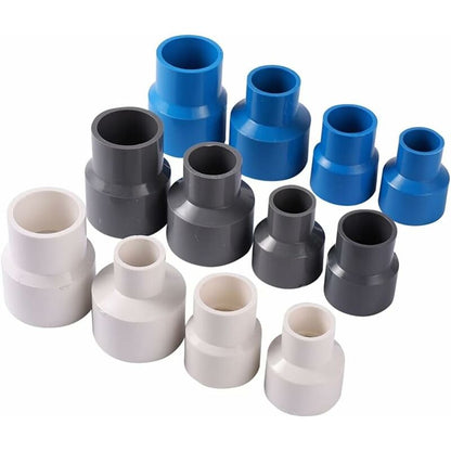 Pvc Straight Reducer Adapter For Garden Greenhouse Farm Water Supply Pipes (Id 40Mm To 20Mm, Grey)
