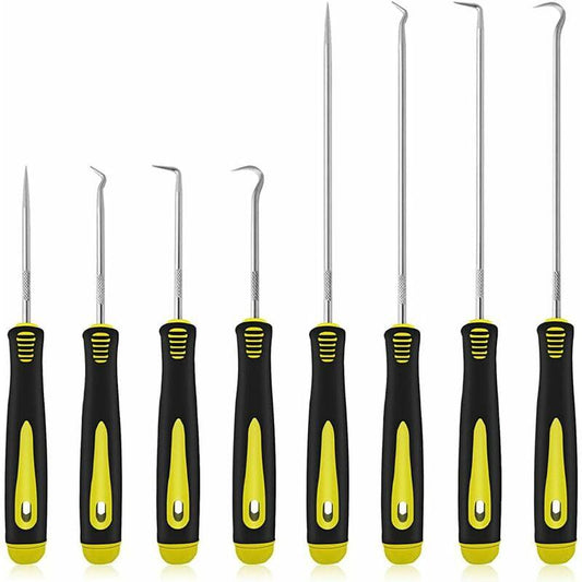 8 pcs Long Short Hook Set Car Hose Removal Tool Oil Seal Puller O-Ring Hook Vacuum Pipe Trim Car Tool.