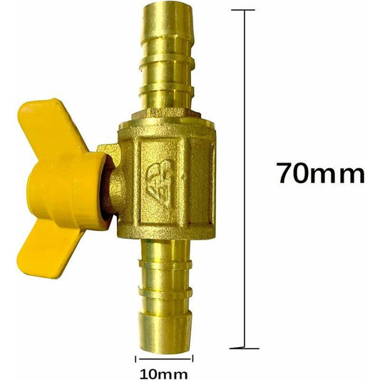 Two Way Barbed Ball Valve (For 10Mm-11Mm Id Pipe).