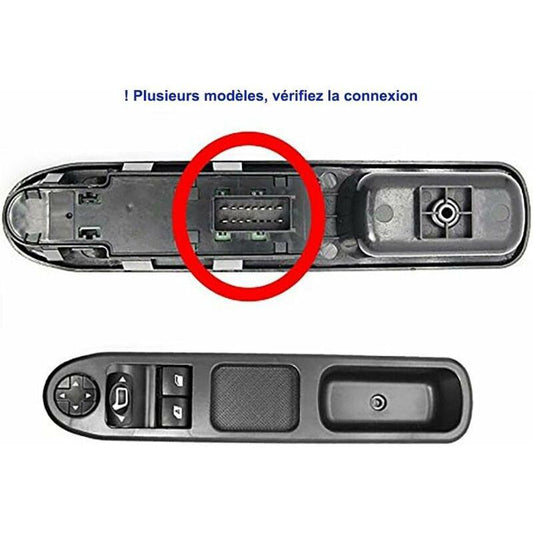 Window Regulator Front Left Mirror Compatible Peugeot 207 Citroen C3 6554.Qc Control Button.