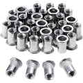 100 pcs M6 Stainless Steel Rivet Nuts Flat Thread Rivet Nuts.