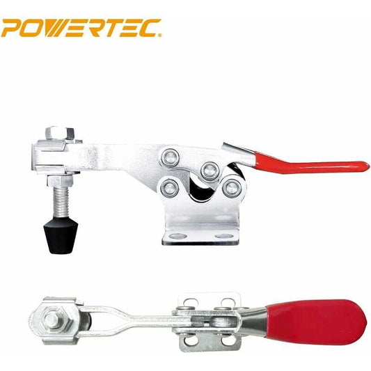 20326 225D Quick Release Horizontal Toggle Clamp - 500 Lb Holding Capacity With Rubber Pressure Tip, 4Pk.
