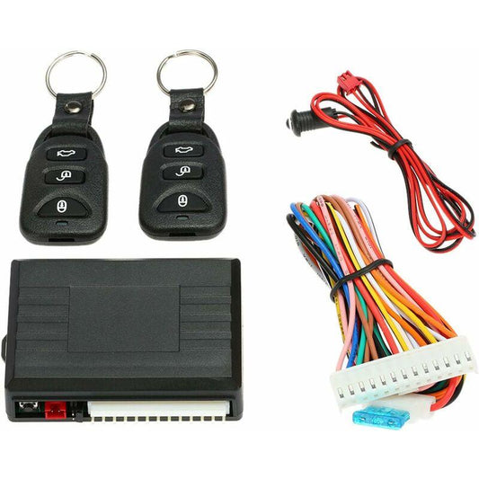 Car Central Locking, Universal Central Remote Control Box Kit, Keyless Entry System With Car Door Lock With Trunk.