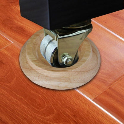 4 pcs Set Hardwood Cups - Furniture Leg Protector Pads Natural Oak.