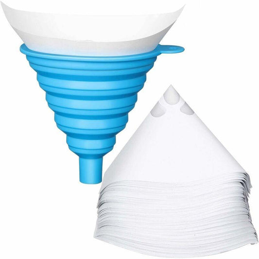 200 pcs Nylon Conical Paint Filter For Car Paint With Silicone Funnel Filter For Filtering Car Lacquers Industrial.