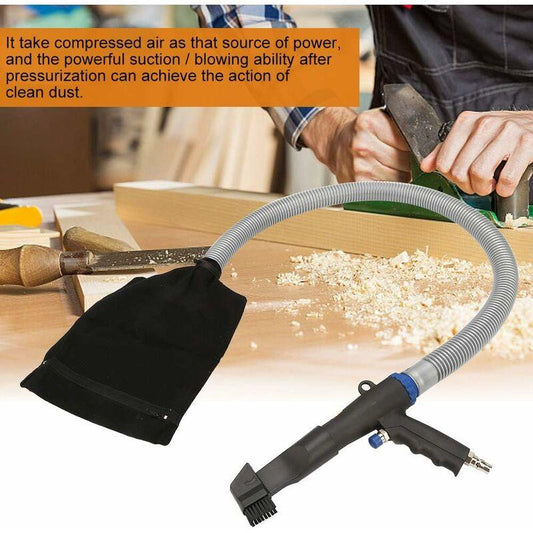 Air Blower Vacuum Gun Pneumatic Vacuum Kit - Dual Function Blower Vacuum Gun, Air Suction Blower Vacuum Gun, Including.