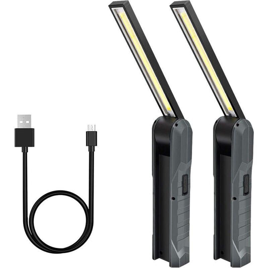 Parts Rechargeable LED Work Light, 5 Modes Work Lamp Mechanic Torch Foldable Lamp With Magnetic Base Inspection Lamp.