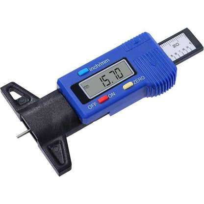 Digital Tire Depth Gauge Caliper Carbon Fiber For Car Motorcycle Vans Trucks 40141563.