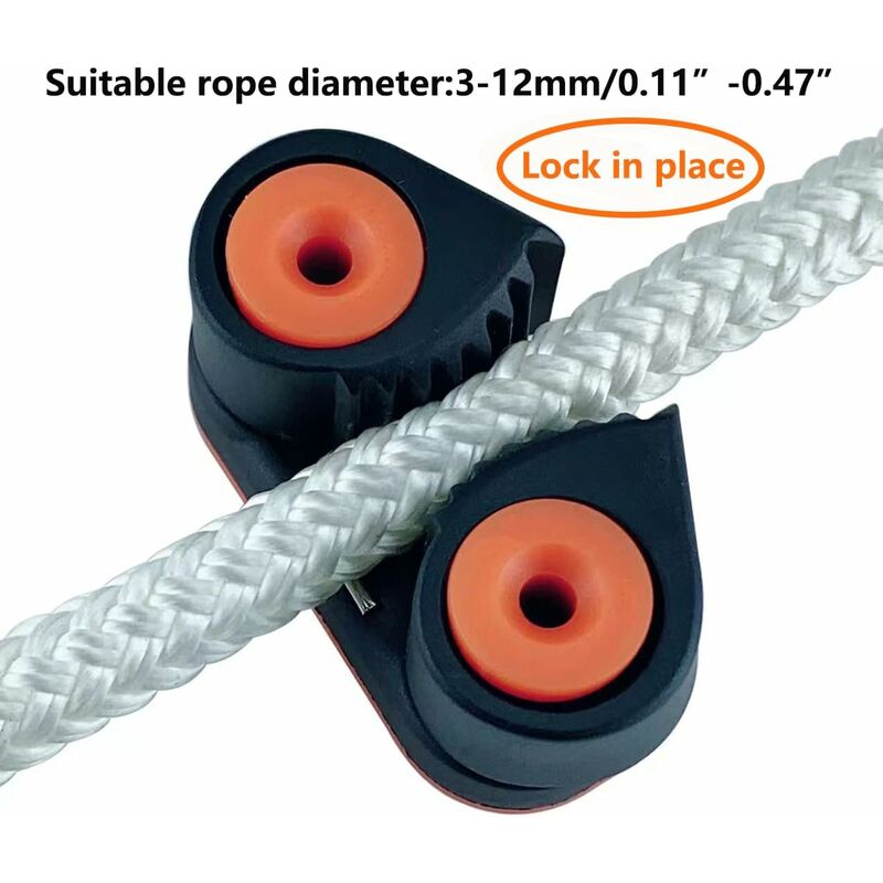 Ball Bearing Cam Cleat Marine Boat Quick Entry ROpe Cam Cleat Wire Fairlead Sailing Sailboat Equipment.