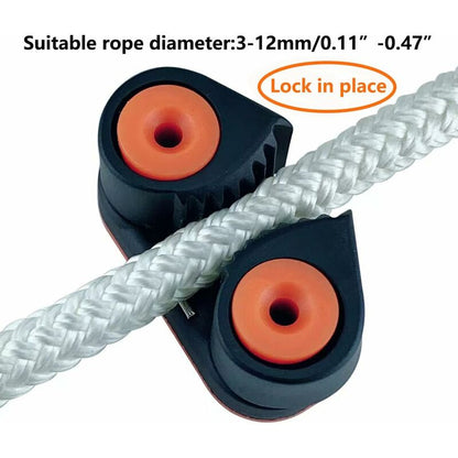 Ball Bearing Cam Cleat Marine Boat Quick Entry ROpe Cam Cleat Wire Fairlead Sailing Sailboat Equipment.