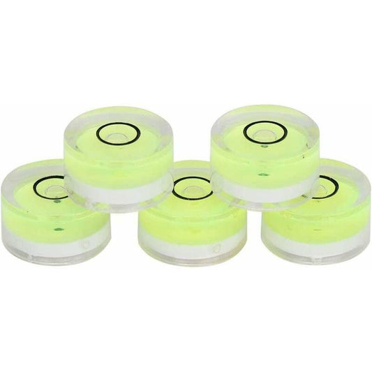 5 pcs ROund Spirit Levels, Mini Circular Bubble Level Inclinometers, Circular Spirit Level For Tripod, Phonograph,.