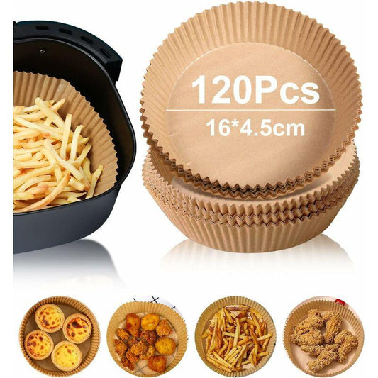 Air Fryer Paper Sheets 120 Pieces, Air Fryer Paper Liner, Air Fryer Parchment Paper, ROund Air Fryer Paper(16 4.5).