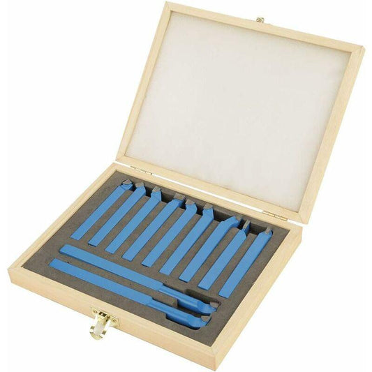 11 pcs Lathe Tool Set Metal Tip Lathe Tools Set Turning Tool Set Turning Tool Grooving Tool 8 X 8Mm.