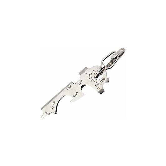 8 In 1 Multifunction Keychain With Bottle Opener, Screwdriver And Other Keytools.