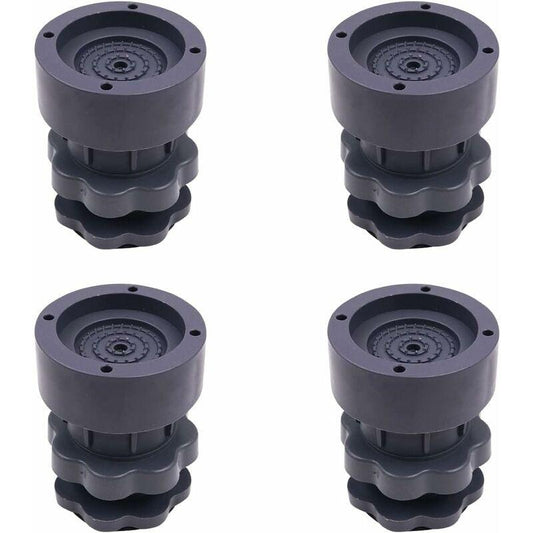 4-Piece Universal Adjustable Rubber Shock Pads For Washers, Dryers, Refrigerators.