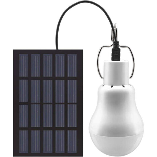 Portable Solar Light LED Bulb Solar Powered With Solar Panel For Garden, Patio, Indoor, Outdoor, Hiking, Camping, Tent,.