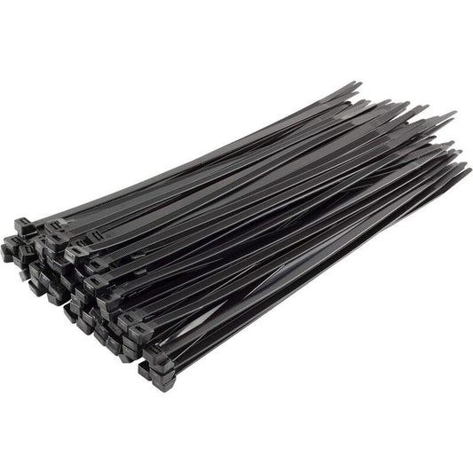 Nylon Cable Tie - 300Mm X 7.6Mm - Black - Heavy Duty Cable Tie - Heavy Duty Cable Ties - Pack Of 100.
