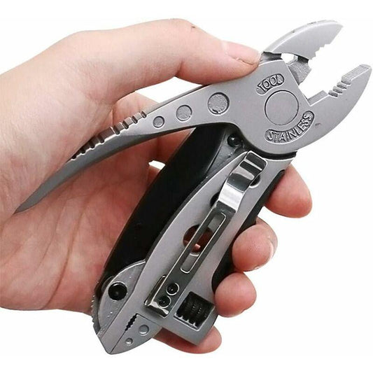 Multifunctional Adjustable Screwdriver Wrench Pliers Pocket Multitool Outdoor Camping.