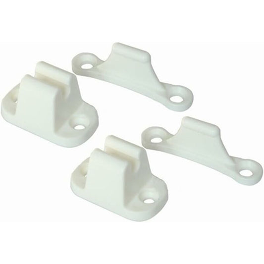 2X T-Shaped Door Retainer Kit Stop Retaining Plastic Hook Holder Compatible Door Latch Bracket For Rv Trailer Camper.