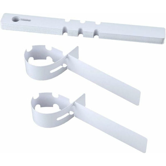 100 pcs 2 X 21Cm Plastic Plant Tree Labels Tags For Plant Wrapping (White)
