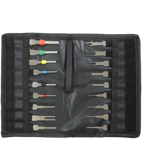 Terminal Extractor - 18 pcs Terminal Removal Tool Kit - High Hardness - No Rust - No Deformation - Car Electrical.