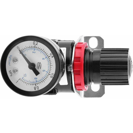 1 pcs Air Pressure Regulator Ar2000 G1/4 Pneumatic Control Compressor With Gauge.
