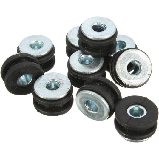 10 pcs Motorcycle Rubber Grommet Bolt For Honda/Yamaha/Suzuki/Kawasaki Fairings.