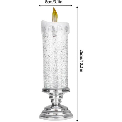 Flickering Flameless Candles Christmas LED Candles - Usb Rechargeable Color Changing Christmas Candles, LED Water