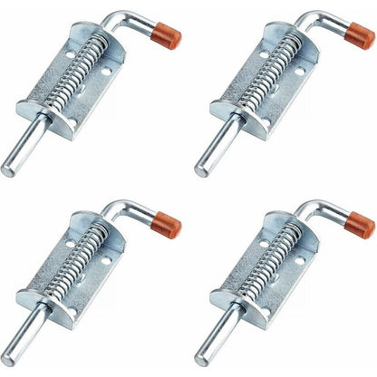 4 pcs Trailer Modification Accessories Zipper Pull 10Mm Thick Trailer Handle Spring Buckle Utv Trailer Lock (Silver,