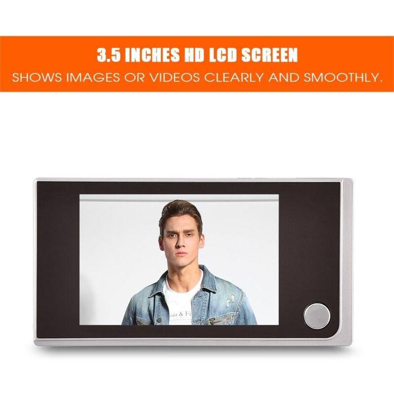 Smart Indoor/Outdoor Peephole Camera Smart Doorbell Security Camera 120 Degree Wide View Digital Door Viewer And.