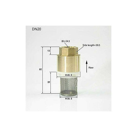 Check Valve 1/2 3/4 1-1/4 1-1/2 2-1/2 3 Inch - Non-Return Valve Pump Check Valve (3/4 Inch).