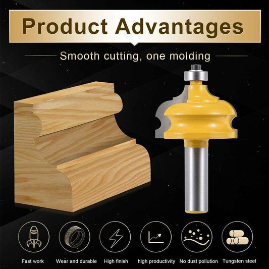 Classic Cove Edge And Trim ROuter Bit Classic Cove Contour ROuter Bit With 1/2-Inch Shank (1/2" Shank Width).