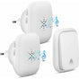 Wireless Doorbell Outdoor Waterproof With 2 Receivers Ip68 Waterproof 150M Range 4 Volume Levels 36 Ringtones Battery.