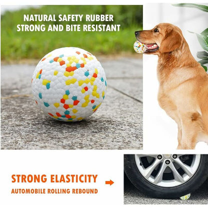 Interactive Dog Toys Training Balls Pet Balls E-Tpu Exercise Play Ball For Medium Large Dogs - 2 Balls 3 Inch Each