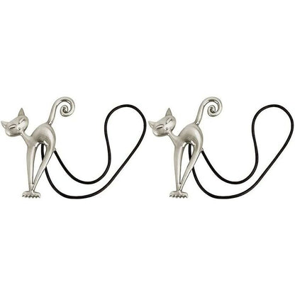 2 pcs Magnetic Curtain Tiebacks Magnetic Curtain Buckle Beautiful Cat Pattern Curtain Clip Curtain Accessories For Home
