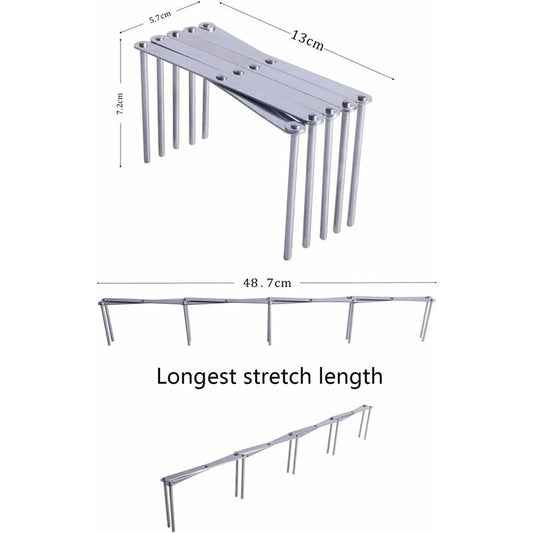 2 pcs Stainless Steel Lid Rack, Kitchen Utensil Organizer, Adjustable Design Lid Holder For Storing Pots, Glass Lids,