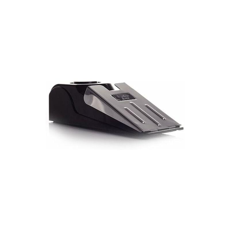 Mini Wireless Vibrator Triggered Wedge Shaped Door Stopper Alert Home Security System Door Alarm Block Jammer Black.