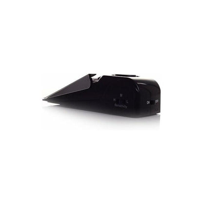 Mini Wireless Vibrator Triggered Wedge Shaped Door Stopper Alert Home Security System Door Alarm Block Jammer Black.