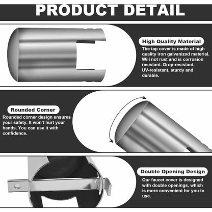 Insulated Garden Hose And Home Enclosure And Covers - Water Saving, Outdoor Faucet Lock, Faucet Lock System -