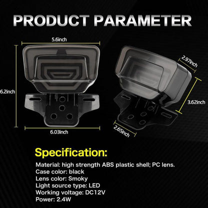 LED Motorcycle Tail Light Integrated Turn Signal,LED Brake Light,Driving Light With Waterproof License Plate Holder For.