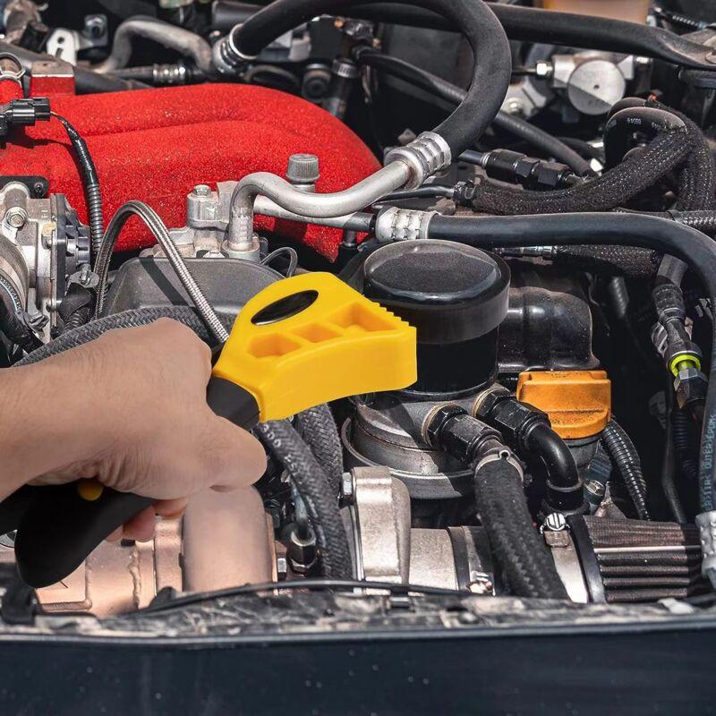 Rubber Strap Wrench Set, Upgrade 2 Pieces Adjustable Oil Filter Wrench Reinforced Belt Jar Opener For Weak Hands Pipe.