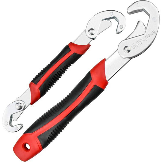 2 pcs Adjustable Wrench Set, Adjustable Wrench, Snap Grip Universal Wrench, Multifunctional Nut Wrench, Adjustable.