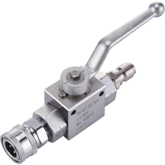 Tool DAily Pressure Washer Ball Valve Kit, 3/8" Quick Connect For Pressure Washer Hose, 4500 Psi.