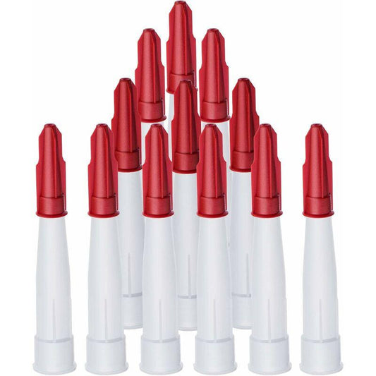24 Pack Caulk Nozzle Caps, Includes 12 Pack White Caulk Nozzles And 12 Pack Red Caulk Nozzle Caps, Plastic.