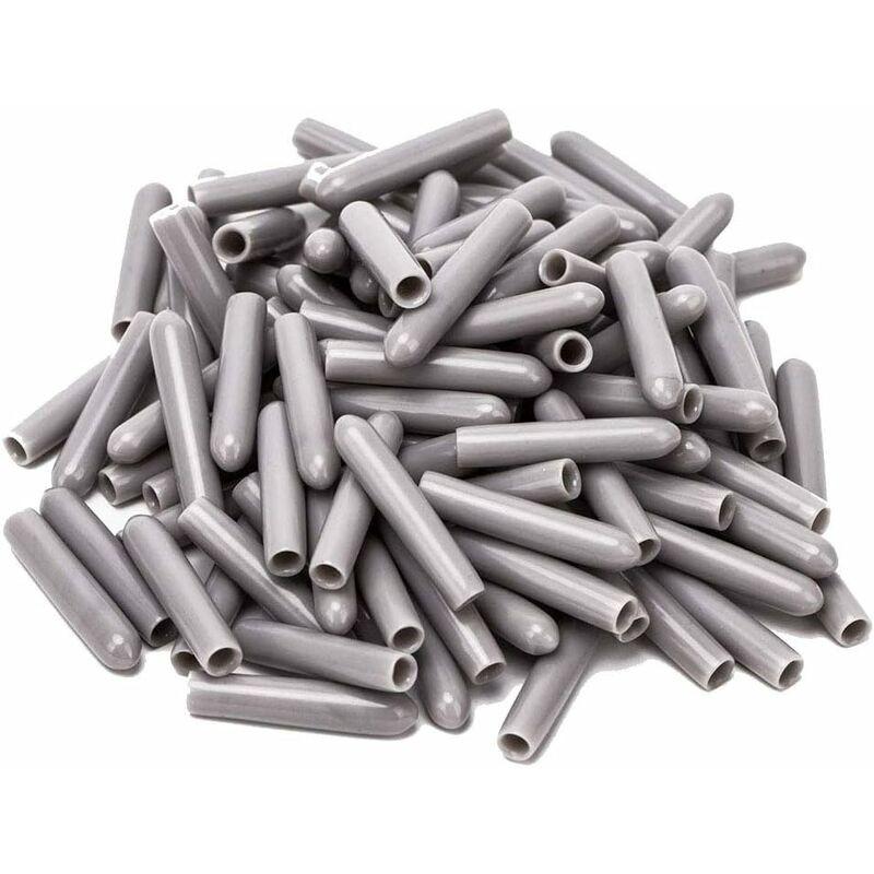 120 Pieces Dishwasher Caps, Inner Diameter 3Mm Pvc Protective Cover, Dish Basket, 325Mm (Grey).